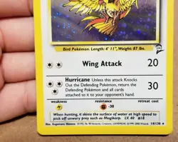 Pokemon TCG Pidgeot 14/130 ☆ Holo Rare Base Set 2 Vintage LP - Image 5