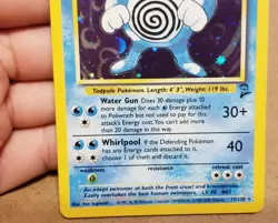 Pokemon TCG Poliwrath 15/130 ☆ Holo Rare Base Set 2 Vintage NM - Image 5