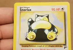 Pokemon TCG Snorlax 30/130 ☆ Rare Base Set 2 Vintage LP - Image 2