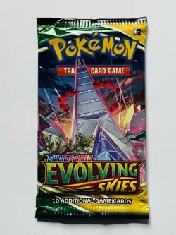Pokemon TCG Sword & Shield Evolving Skies Booster Pack Sealed - Image 1