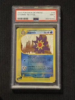 Starmie Reverse Holo 44/144 PSA 9 Pokemon Skyridge 2003 TCG - Image 1