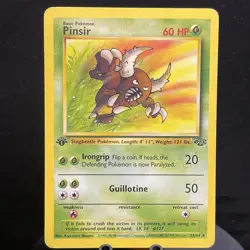 Pinsir 25/64 - Jungle 1st Edition Rare Pokemon TCG - Image 1