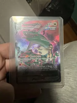 Pokemon Rayquaza VMAX TG20/TG30 Full Art Rapid Strike Holo Ultra Rare 320HP - NM - Image 1