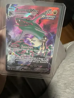 Pokemon Rayquaza VMAX TG20/TG30 Full Art Rapid Strike Holo Ultra Rare 320HP - NM - Image 2