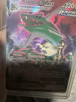 Pokemon Rayquaza VMAX TG20/TG30 Full Art Rapid Strike Holo Ultra Rare 320HP - NM - Image 3