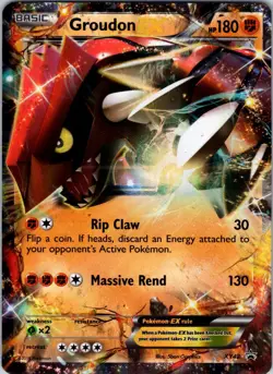 Groudon EX XY42 XY Promos Pokemon NM Holo - Image 1