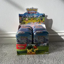 10x Pokemon TCG Ascended Heroes Mini Tins Sealed - With Display Case (Unsealed) - Image 1