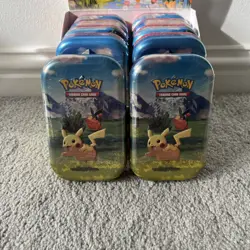 10x Pokemon TCG Ascended Heroes Mini Tins Sealed - With Display Case (Unsealed) - Image 4