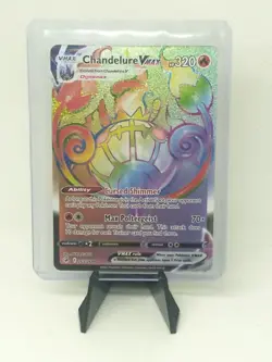 Chandelure VMAX (Secret Rainbow Rare) 265/264 Fusion Strike Holo Pokemon 2021 - Image 1