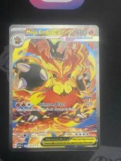 Mega Emboar ex 273/217 SIR Pokemon Ascended Heroes | PACK FRESH - Image 1