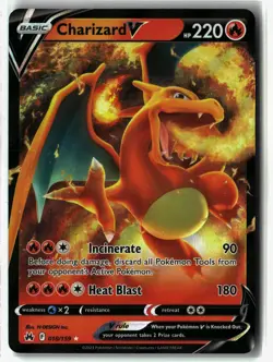 Charizard V ⭐ 018/159 Holo Rare V Crown Zenith 2023 Pokemon NM - Image 1