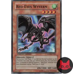 Yugioh Red-Eyes Wyvern ANPR-ENSE2 Super Rare Limited Edition LP - Image 1