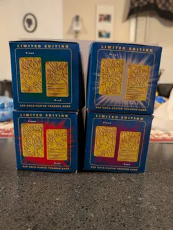 Pokemon 23K Gold Plated Trading Card Set : Burger King Ltd Edition 1999 Set - Image 3