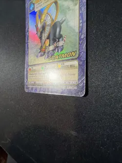 VINTAGE 2002 Foil Goatmon BO-247 S Digi Battle Digimon Card - Image 5