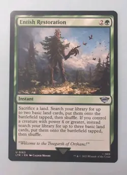 Magic: The Gathering - Entish Restoration (0163) - Lord Of The Rings MTG NM - Image 1