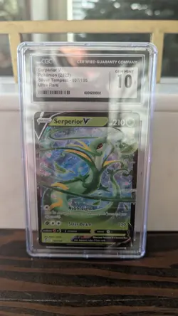 Pokemon Serperior V Holo #007 Silver Tempest 2022 - 💎CGC 10 Gem Mint💎 - Image 1