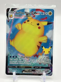 2021 Pokemon Sword & Shield Celebrations Surfing Pikachu VM #009/025 - Image 1