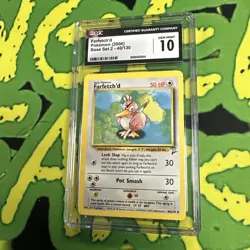 2000 Pokemon Farfetchd Base Set 2 40/140 CGC 10 - Image 1