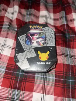 Pokemon TCG 25th Anniversary Celebrations Tin Pack (Dark Sylveon)- Sealed 820650809880 - Image 1