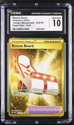 Pokemon Rescue Board 225/167 Twilight Masquerade Hyper Rare Holo CGC 10 - Image 1