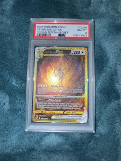 2023 POKEMON SWORD & SHIELD CROWN ZENITH SECRET FULL ART/ARCEUS VSTAR PSA 8 - Image 1