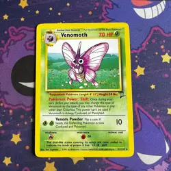 Pokemon TCG Venomoth 31/130 ☆ Rare Base Set 2 VINTAGE NM - Image 1