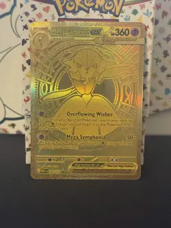 Gold / Mega Gardevoir EX / Secret Rare / Full Art / Pokemon / NM - Image 1