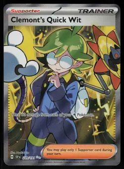 Clemont's Quick Wit 229/191 - Pokemon Surging Sparks - Ultra Rare (NM) - Image 1