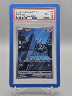 2024 Pokemon Shrouded Fable Duskull 068 Illustration Rare PSA 10 GEM MINT - Image 1