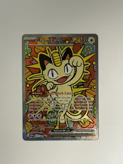 Meowth ex 121/088 ENGLISH Special Illustration Rare - Perfect Order SIR Pokemon - Image 1