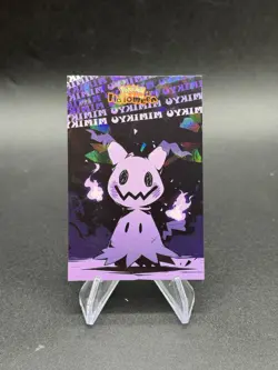 Mimikyu Flame Cracked Ice Pokemon Halloween Database Card 10 Peru Us Seller - Image 1