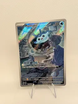 Mantyke 189/182 SV04: Paradox Rift Holo Pokemon TCG Card Full Art - Image 1