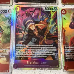 Bandai One Piece Card Game OP01 OP11 OP12 Lot 20 Foil Character Law Luffy - Image 3