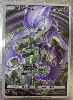 Pokemon TCG Pocket Mewtwo Custom Textured Fanart Card - Image 1