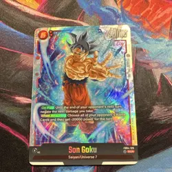 Dragon Ball Super Son Goku FB04-129 SCR Battle Card Full Art Holo 40000 Power - Image 1
