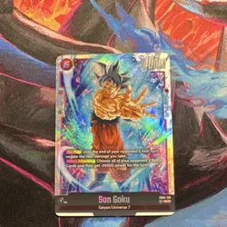 Dragon Ball Super Son Goku FB04-129 SCR Battle Card Full Art Holo 40000 Power - Image 2