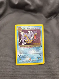 Pokemon TCG Dark Gyarados Prerelease Holo Rare Card 8/82 Vintage NM - Image 1