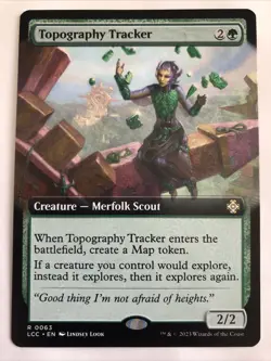MTG Commander Lost Caverns of Ixalan Topography Tracker Extended Art 0063 NM R - Image 1