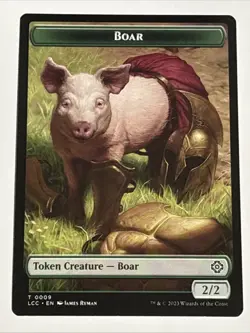 MTG Commander: The Lost Caverns of Ixalan Boar/Merfolk Token 0009/0005 NM - Image 1