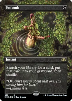 Magic The Gathering: Entomb (Borderless), Dominaria Remastered (DMR) NM - Image 1