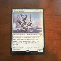 Wizards Esper Sentinel Rare Artifact Creature Modern Horizons 2 White 2021 MTG - Image 1