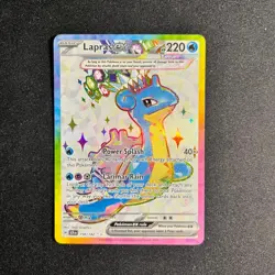 Pokemon TCG- Lapras ex Ultra Rare SV07: Stellar Crown 158/142 NM - Image 1