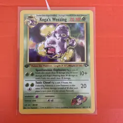 Pokemon TCG Koga’s Wheezing 50/132 1st Edition Gym Challenge Uncommon WOTC - Image 1