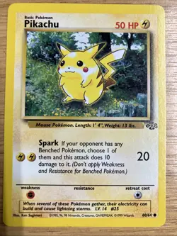 Pikachu Jungle 60/64 Pokemon Card - Near Mint - Image 1