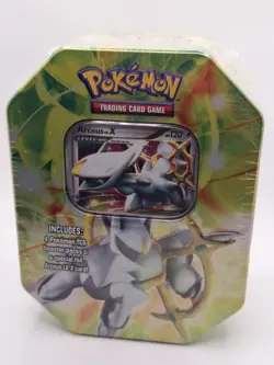 NEW Pokemon TIN BOX ( ARCEUS LV.X 120 HP + 4 Booster ) TIN 2009 - Image 1