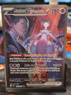 Pokemon Mewtwo ex 231/182 Destined Rivals SIR Special Illustration Portuguese - Image 1