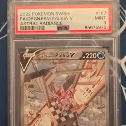 Pokemon Origin Forme Palkia V Full Art PSA 9 Astral Radiance - Image 1