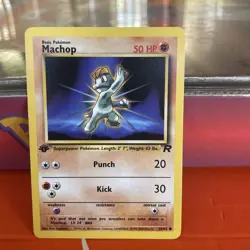 Pokemon TCG Machop 59/82 1st Edition Common Team Rocket WOTC Vintage - Image 3