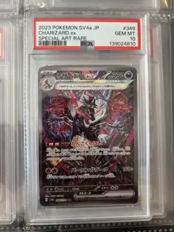 2023 Pokemon JPN SV4A-Shiny Treasure EX Special Art Rare Charizard EX 349 PSA 10 - Image 1