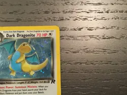 Pokemon Dark Dragonite 1st Edition Holo With Swirl 5/82 Team Rocket HP - Image 3